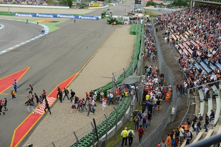 Fans Rushing the track